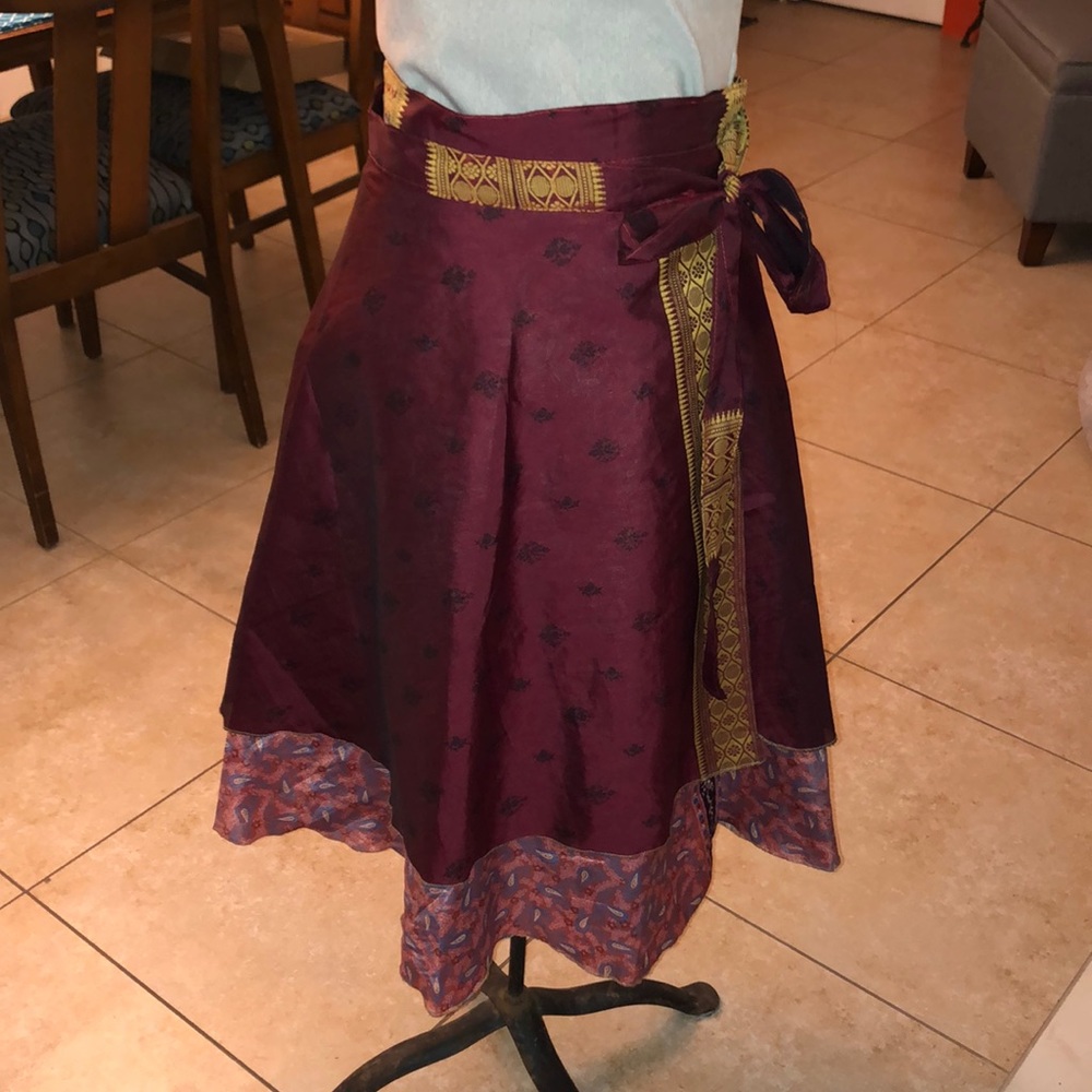 Sari convertible skirt/ dress reversible